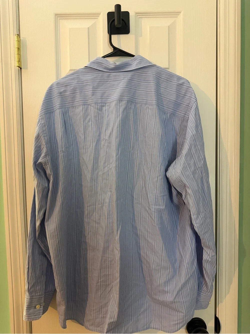 J. Crew Blue and White Striped Men’s Dress Shirt